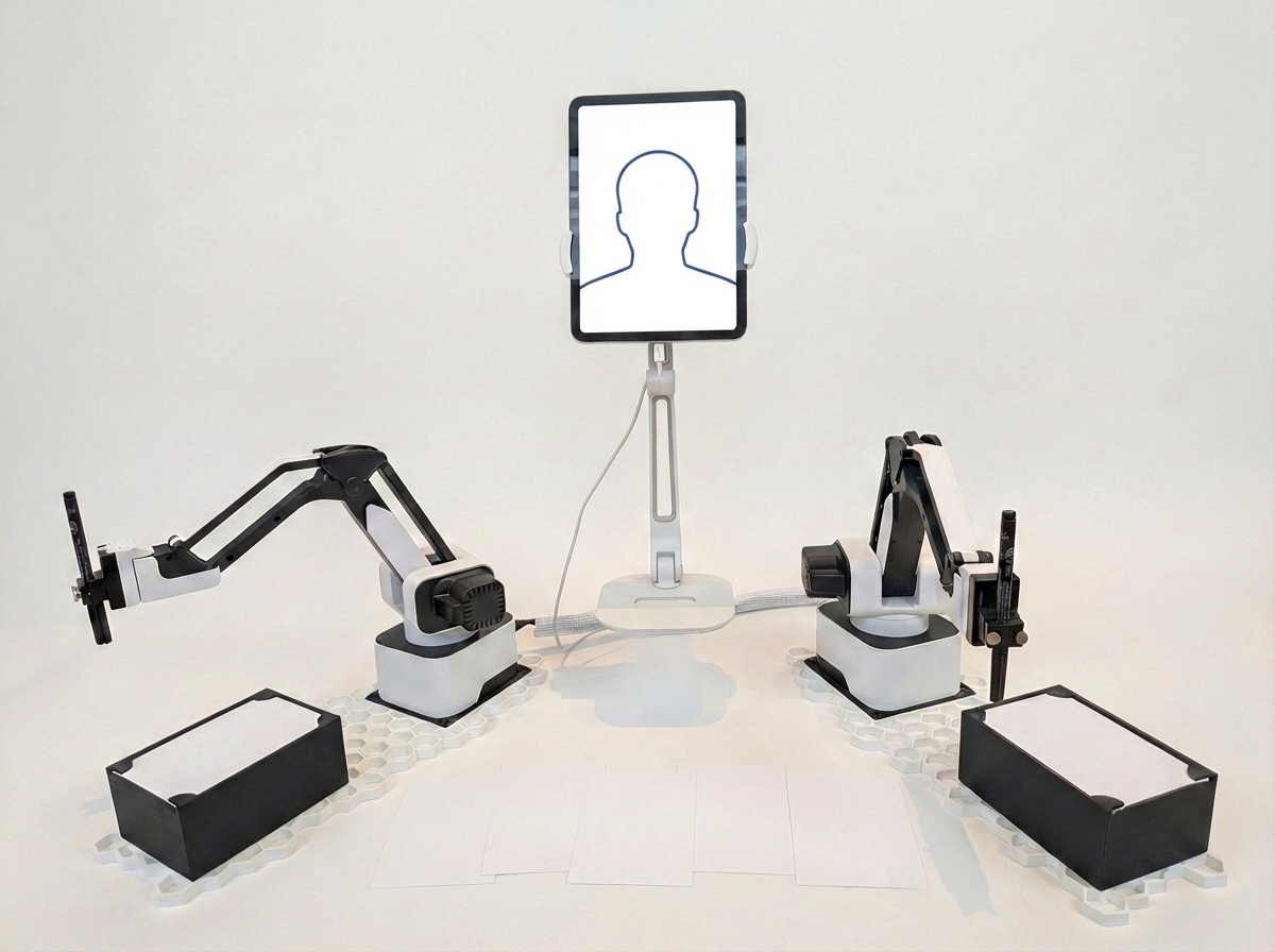 AI Robotic Caricature Artist Setup