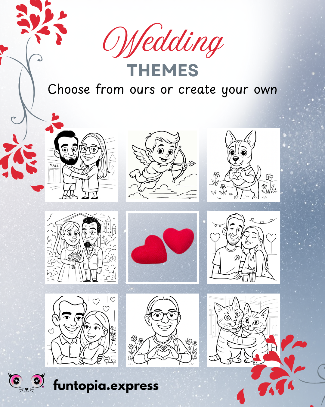 Wedding Caricature Themes